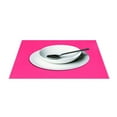 thumbnail image 3 of Ryvnso Placemats Set of 6 Deep Pink Dining Mats Heat-Resistant Non-Slip Washable Table Mat, 3 of 8