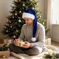 thumbnail image 6 of Long Christmas Hat 27.5 inch, Super Soft Plush Santa Hat for Adults Little Oness Warm Cozy Xmas Holiday Party Costume Family Gathering Photo Props Decor, 6 of 6
