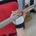 thumbnail image 2 of 2 piezas de empuñaduras acolchadas para levantamiento de pesas en gimnasio con correas de soporte para la muñeca., 2 of 8