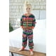 Noël Enfants Adulte Famille Correspondant Pyjamas Vêtements de Nuit de Nuit Combinaison Z – image 3 sur 4