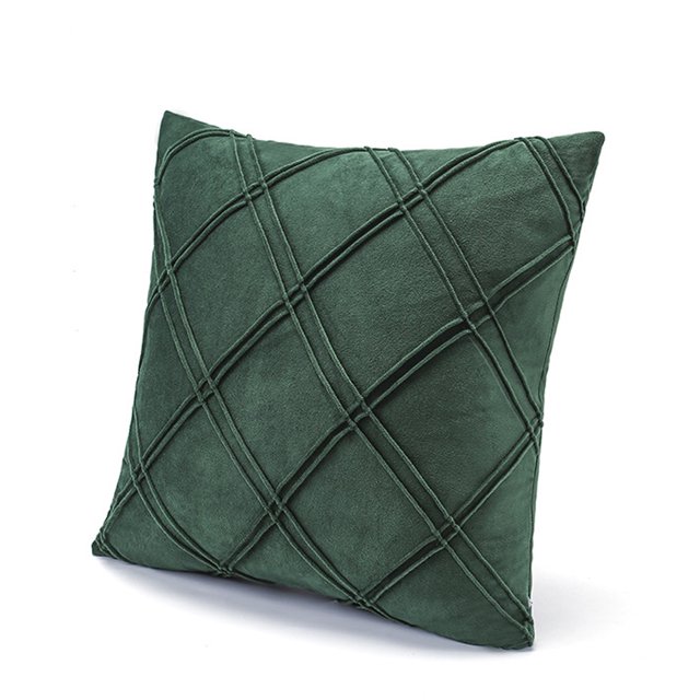 Almohada de viaje para oficina en casa, funda de cojín cuadrada, funda de cojín con borde plateado