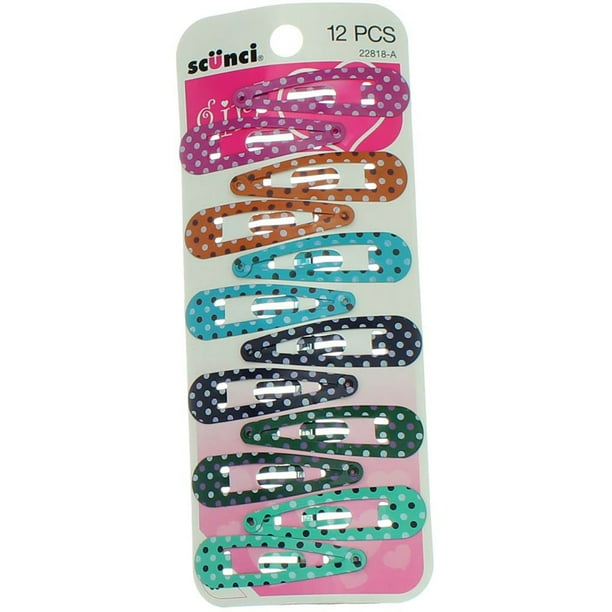 scunci Scunci Girl Hair Clips, 12 Ct