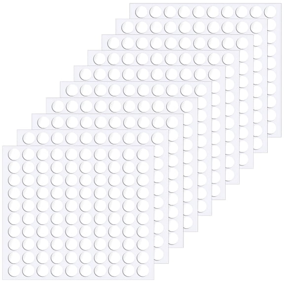 CCOCC Sticky Dots 1000 Pcs,10mm Double Sided Removable Clear Mounting Putty for Wall