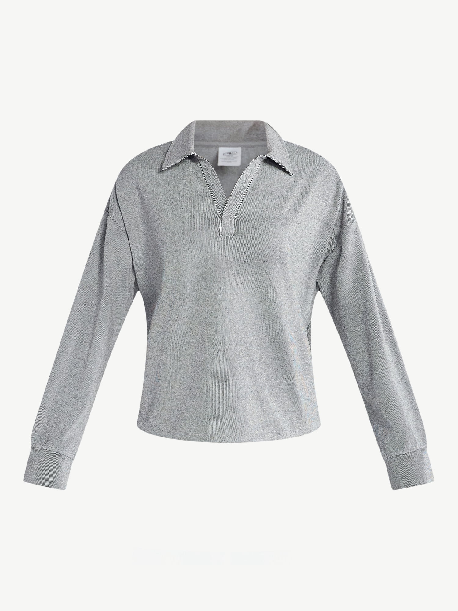 Athletic Works Women's Bi-Color Top with Long Sleeves, Sizes XS-XXXL