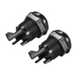 thumbnail image 2 of 27mm Mounting Hole Momentary Game Push Button Switch with Micro switch for Arcade Video Games Black, 6pcs, 2 of 5