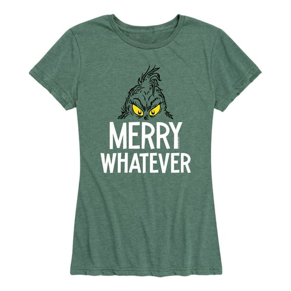 Dr. Seuss - The Grinch Merry Whatever - Women's Short Sleeve Graphic T-Shirt