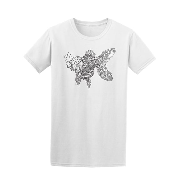 Simple Art Goldfish Tee Men's -Image by Shutterstock