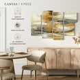 thumbnail image 4 of Elephant Stock Golden Dust I Wall Art - Horizontal Multi Panel Canvas - Living Room Wall Decor - Abstract Multi Panel - Gray And Beige Decor By Silvia Vassileva - 52" x 32", 4 of 4