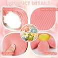 thumbnail image 4 of 2 Pack Flower Pillows, 16in Daisy Cushions Floor Chair Seat Pad, Fluffy Soft Petal Cushions, Tatami Seating Pillow for Bed, Sofa, Chair, Car, Pink + White, 4 of 7