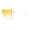 thumbnail image 6 of Oversize Rimless Shield Square Rectangle Large Sunglasses Clear - Yellow, 6 of 8