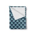thumbnail image 2 of Cartoon Soft Flannel Fleece Throw Blanket, Fish Scale Inspired Half Circular Shape Pattern with Small Arches, Cozy Plush for Indoor and Outdoor Use, 50" x 70", Slate Blue Baby Blue, by Ambesonne, 2 of 6