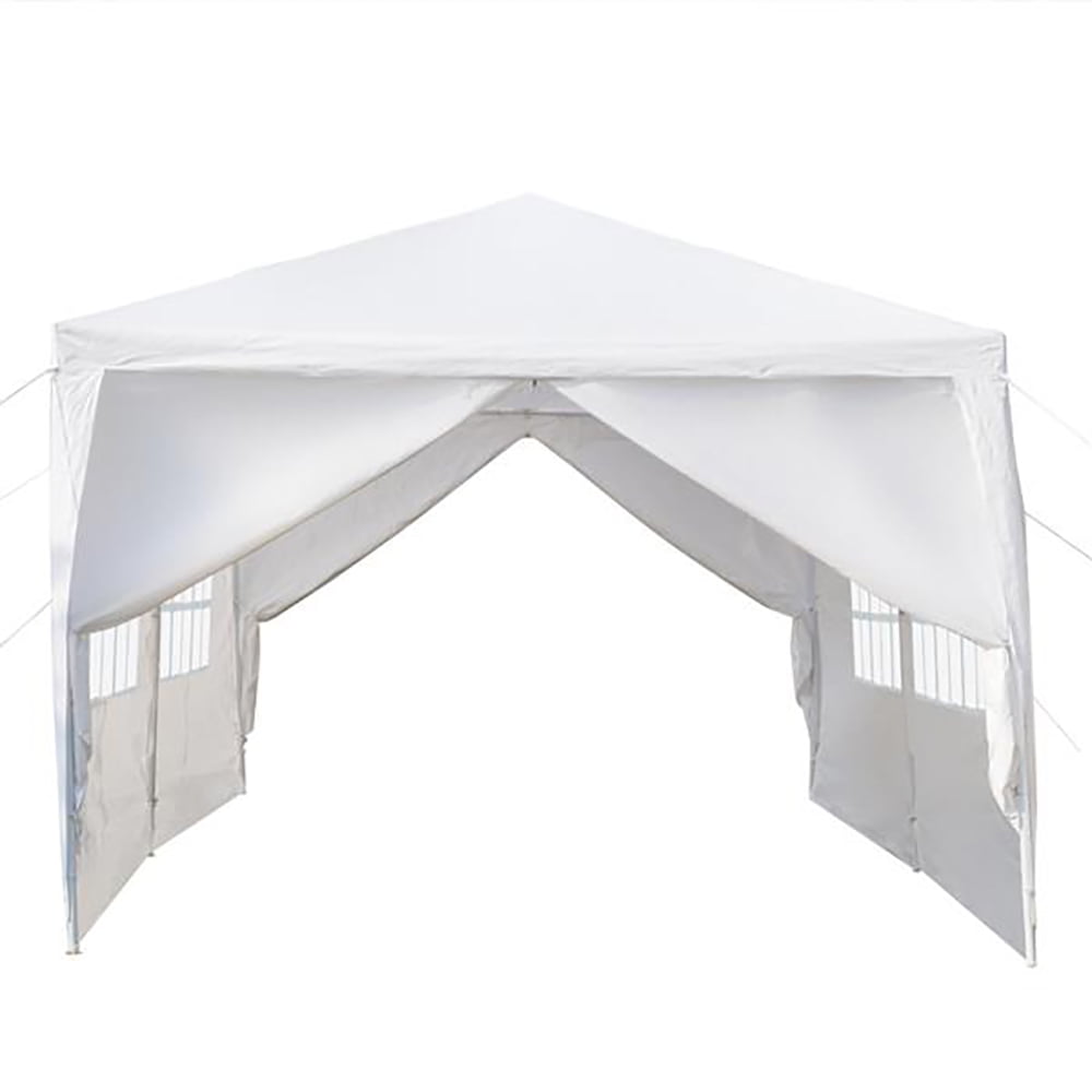 Kepooman 20'x 10'Canopy Tent With 6 Sides Sidewalls, Wedding Party Tent with Two Doors, White Kepooman 20'x 10'Canopy Tent With 6 Sides Sidewalls, Wedding Party Tent with Two Doors, White