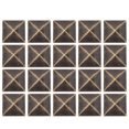 thumbnail image 1 of 20 piezas remache cuadrado latón bolsas de ropa accesorios de decoración artesanal de cuero 35mm bronce, 1 of 8
