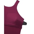 thumbnail image 5 of Top Tankini CRZ YOGA con Espalda Deportiva, Relleno y Cuello Alto Fucsia M, 5 of 5