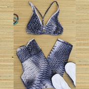 BREATHE Color Swirls Comfortable Stylish Legging (Snakeskin, M)