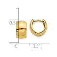 thumbnail image 2 of Auriga Fine Jewelry 14K Yellow Gold Hinged Hoop Earrings for Women, 2 of 6