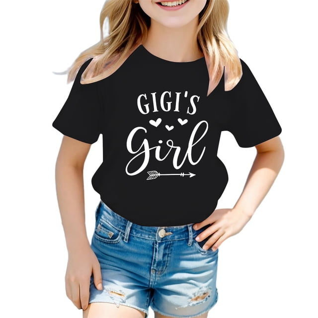Tunique Fille Tout-Petit 2t Enfant Filles Mignon Graphique Col Rond Manches Courtes Tee Été Décontracté T-Shirt