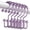 Purplish-gray, variant on Shower Curtain Hooks Rings, Rust-Resistant Metal Double Glide Shower Hooks for Bathroom Shower Rods Curtains, Set of 12 Hooks - Navy Blue