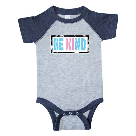 

Inktastic Be Kind Stencil in Trans Colors Gift Baby Boy or Baby Girl Bodysuit