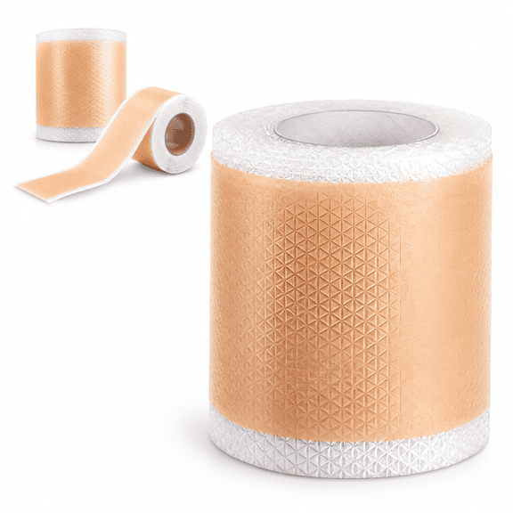 SELVORIA Reusable Silicone Face Tape for Forehead, Eyes, Neck - 1.6In X 4.7Ft Anti-Wrinkle Patches, Overnight Skin Firming Hydration Beauty Tape, Cut-To-Fit