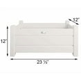 thumbnail image 3 of Esschert Design Rectangular Planters, White, Set of 2, 3 of 4