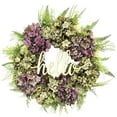 thumbnail image 2 of BANEX Spring Wreaths for Front Door, Summer Door Wreath Outside, Artificial Purple Hydrangea Wreath for Home Wall Indoor Decor Green, 2 of 6