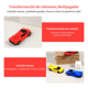 thumbnail image 3 of Carro De Juguete Robot Transformers Carritos Bugatti Para Ninos Xtellar Rojo, 3 of 4