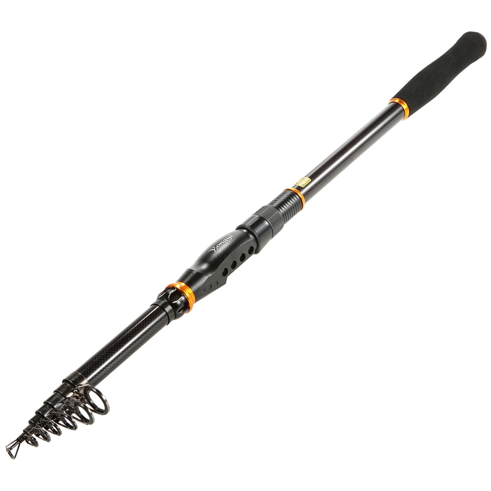Lixada Lightweight Fishing Rod Casting Rod Pole Carbon Fiber Telescopic Fishing Rod Sea