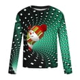 thumbnail image 5 of Blusas y camisas de manga larga con cuello redondo para hombre, estilo casual, cuello redondo, manga larga, camiseta estampada de Halloween, blusa de poliéster para hombre., 5 of 5