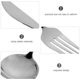 thumbnail image 3 of unbranded 1Jgo Cubiertos De Acero Inoxidable En Negro Con Cuchillo Tenedor Y Para Casa, 3 of 8