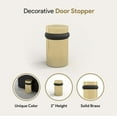 thumbnail image 4 of Mega Handles | Round Floor Door Stopper 2 inches | Satin Brass, 4 of 4