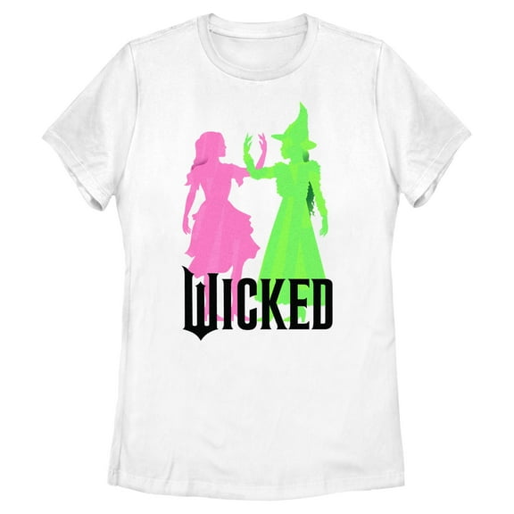 Women's Wicked Elphaba and Glinda Together Graphic T-Shirt