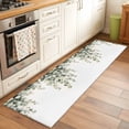 thumbnail image 3 of Sage Green Leaves Kitchen Runner Rug 2x6 Washable Runners for Hallway Non Slip Watercolor Spring Botanical Eucalyptus Large Area Rug Indoor Floor Carpet for Bathroom Laundry Entryway Bedroom, 3 of 8