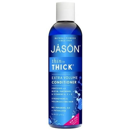 Thin To Thick Hair Thickening Conditioner - 8 fl. oz. by JASON Natural Products (pack of (Best Products For Thin Natural Hair)