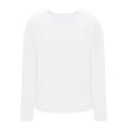 thumbnail image 2 of Womens Long Sleeve V Neck T Shirts Solid Color Casual Flowy Shirt Spring Fall Fashion Loose Fit Basic Tees Tops, 2 of 6