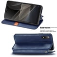 thumbnail image 2 of Case for Sony Xperia Ace II Flip Cover Wallet Flip Cover Magnetic Protective - Blue, 2 of 5
