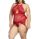 thumbnail image 3 of XmhyTop Lencería Mujer Sexy Encaje Talla Grande 2XL Rojo, Conjunto Erótico para Noches Especiales, 3 of 5