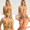 thumbnail image 2 of Women Sleeveless Strappy Camisole Crop Top Sparkly Butterfly Sequins Crisscross Tie Backless Belly Dance Bras, 2 of 9