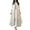 White, variant on HIMONE Long Sleeve Solid Color Tunic Dress For Lady V-Neck Button Down Maxi Dress Womens Ruffle Pleated T Shirt Dress Irregular Hem Fake Two Piece Dress Plus Size