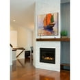thumbnail image 4 of Marmont Hill - "Orange Reflection" Painting Print on Wrapped Canvas, 4 of 5