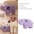 thumbnail image 3 of Elephant Plush Toy, Decorative Purple Elephant Pillow Soft Skin Friendly  For Office, 3 of 8