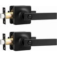 thumbnail image 1 of Levier d'Intimité Poignée de Porte Intérieure avec Serrure Levier de Porte Carré Robuste pour Lit/salle de Bain Serrures de Porte Sans Clé Réversible pour Portes Gauche Droite, 1 of 7