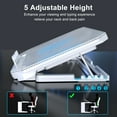 thumbnail image 6 of LIENS Laptop Cooling Pad with Adjustable Height Two 5.1 Inches Fan 2 USB Ports Suitable for 12"-15.6" Laptops（White）, 6 of 6