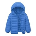 thumbnail image 5 of Kids Boy Girl Winter Warm Lightweight Puffer Jacket Coat Packable Zip Up Hooded Outwear, 5 of 5
