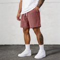 thumbnail image 2 of Satingcolo Men's Casual Shorts Summer Beach Vacation Trunks Elastic Waist With Two Pockets Classic Fit Lightweight Athletic Shorts Pink S, 2 of 6