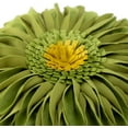 thumbnail image 4 of JWH 3D Handmade Round Decorative Soft Sunflower Throw Pillows for Modern Decoration 14inch Lime Green, 4 of 7