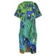 thumbnail image 4 of Vestido holgado con bolsillos HDR Garden Irises para mujer, vestido de verano 2025 para mujer, vestidos de fiesta 2025, 4 of 6