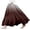 Coffee, variant on Women's Summer Printed Linen Wrap Skirt Elastic Waist A Line Boho Beach Skirt Flowy Long Maxi Skirt Vacation