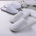 thumbnail image 7 of 10Pcs Set Of Disposable Plush Slippers, Women's And Men's Spa Slippers, Home Hotel  And Travel Non Slip Slippers (White), 7 of 7