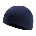 thumbnail image 4 of pitrice Cooling Skull Caps Mesh Fabric Wind-proof Fashion Sun Protection Flower Print Cycling Breathable Elastic Helmet Liner navy, 4 of 9